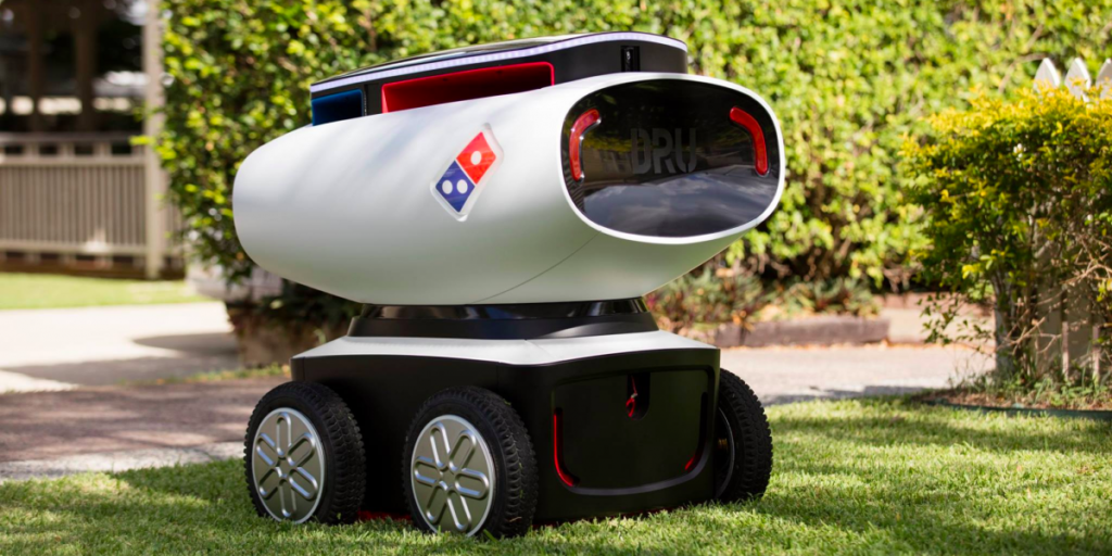 Dominos self-driving delivery car