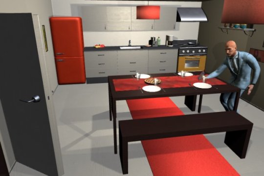 Activity simulator could eventually teach robots tasks like making coffee or setting the table