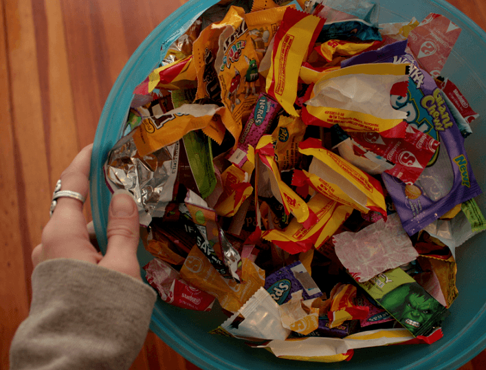 making candy wrappers recyclable