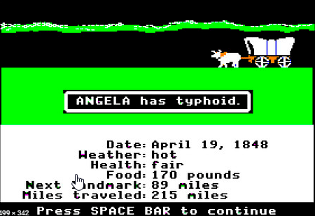 Oregon Trail game