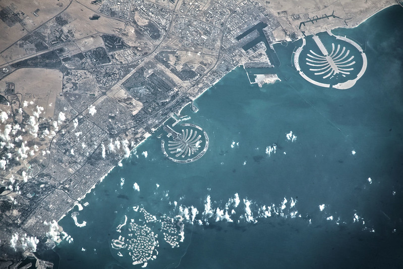 photo of Dubais man made islands.