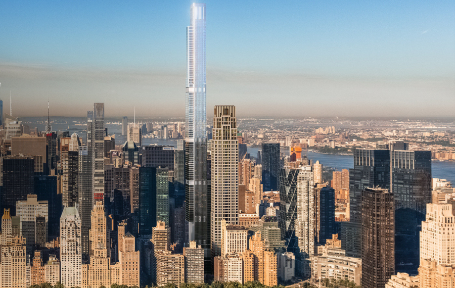 This is a picture of the completed Central Park Tower. Source: https://centralparktower.com/tower#design-vision