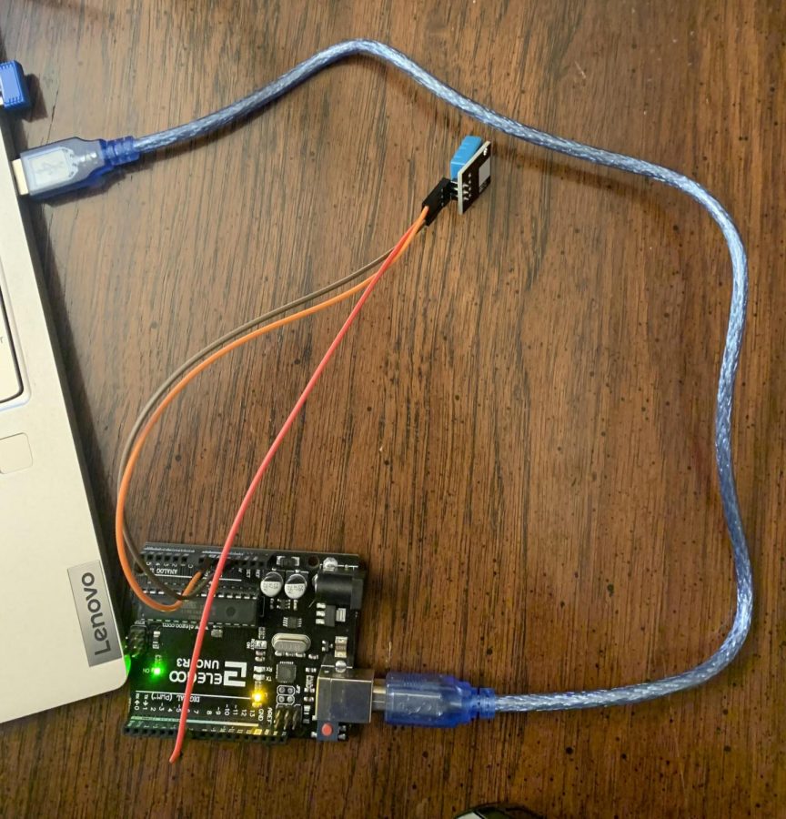 Elegoo+Arduino+Uno+R3-+Temperature+and+Humidity+Monitor