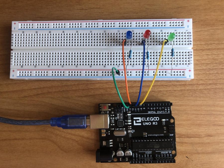 Arduino+Uno+R3+Elegoo+LED+Sequential+Control+Project