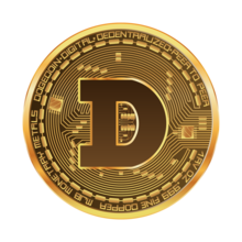 Dogecoin promotional image.