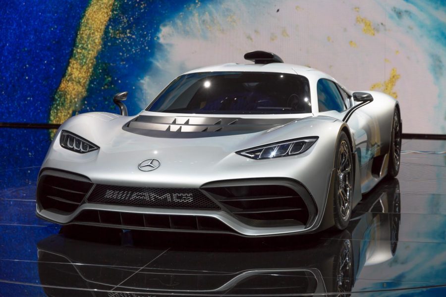 This is the Mercedes AMG One. Source: File: Mercedes-AMG Project One, Frankfurt (1Y7A3473).jpg by Matti Blume is licensed under CC BY-SA 4.0
