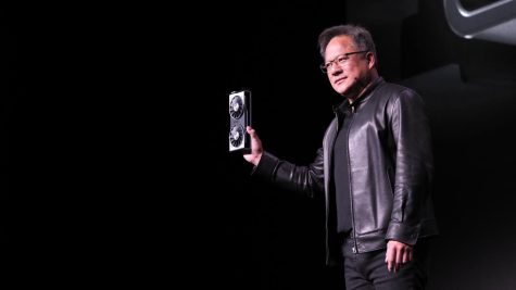 NVIDIA CEO Jensen Huang shows off the GeForce RTX 2060 by NVIDIA Corporation is licensed under CC BY 4.0