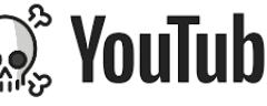 YouTube Logo With A Skull And Crossbones Replacing the Logo