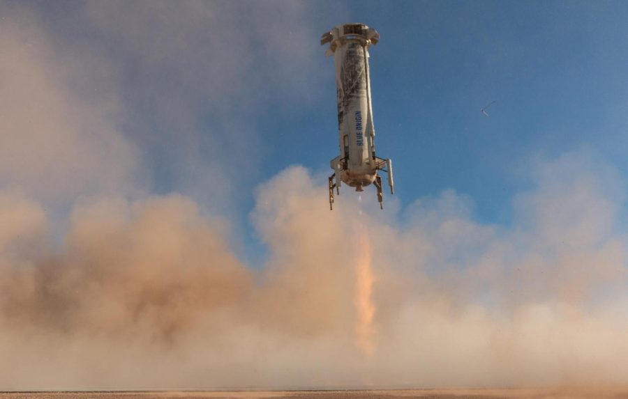 Blue+Origin+New+Shepard+NS-10+Landed+Booster+by+NASA+Flight+Opportunities+is+licensed+under+CC+BY-NC+2.0