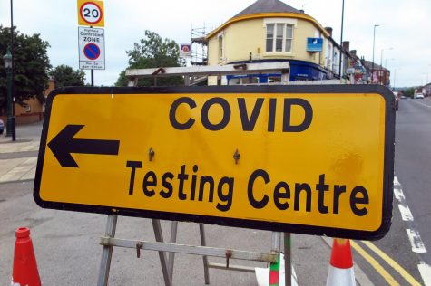 Covid Testing Centre by Tim Dennell is marked with CC BY-NC 2.0.