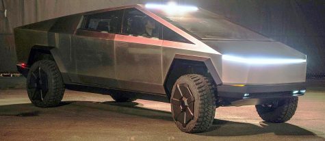 File:Tesla Cybertruck outside unveil modified by Smnt.jpg by u/Kruzat but modified by User:Smnt is marked with CC BY-SA 4.0.