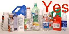 Yes - Plastic bottles by Montgomery Cty Division of Solid Waste Services is marked with CC BY 2.0.