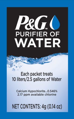 P&G Water Purifier Packet