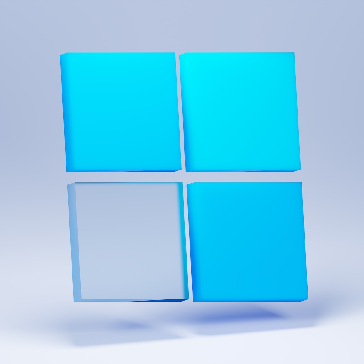 a+white+and+blue+square+object+on+a+white+background