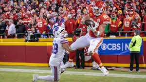 Travis Kelce catches the game-winning touchdown vs Bills in the 2022 Divisional Round