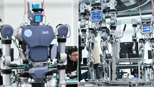 Navigation to Story: China’s humanoid robot shows superhuman strength