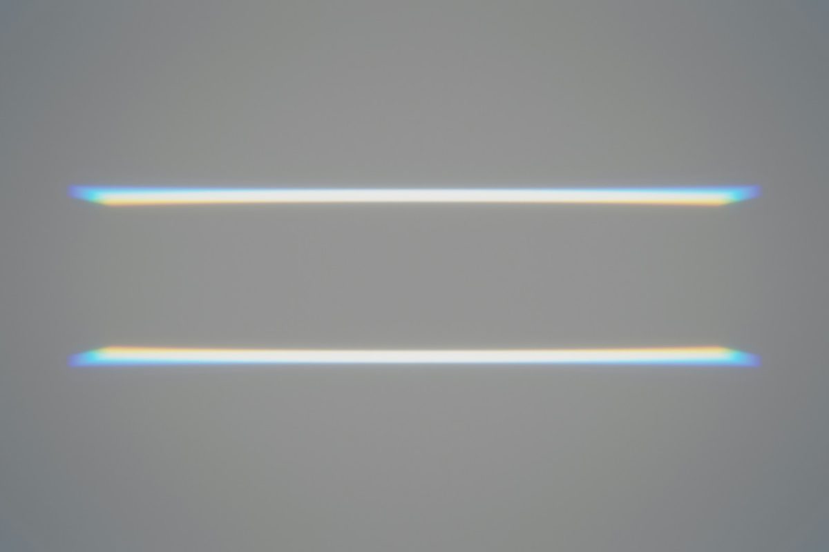 a blue line on a black background