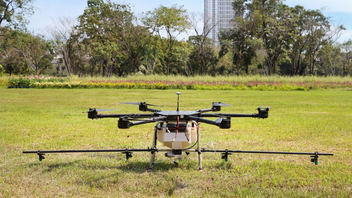An image depicting an image of a UAV-hunting drone.