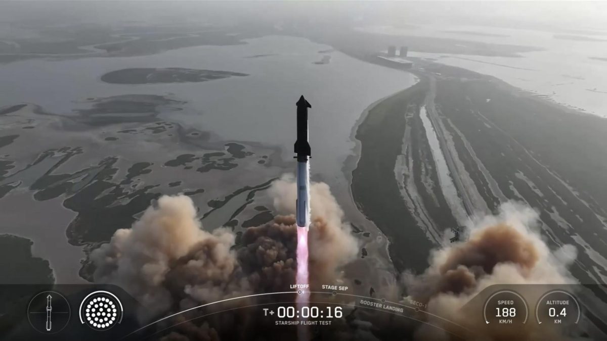 A view of Starship Launching.